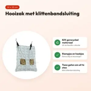 Zolux Neolife hooizak konijn groen 30 x 35 cm – voordelen