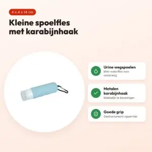 Zolux spoelfles voor hondenurine lichtblauw 4 x 4 x 14 cm – voordelen