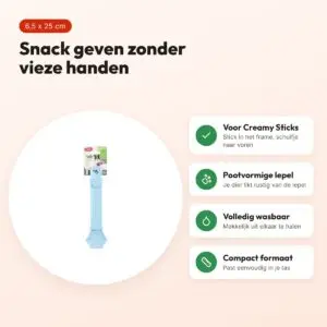 Zolux Sweeties Expert snacklepel voor Creamy Sticks 6,5 x 1 x 25 cm – voordelen