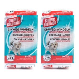 Simple Solution wegwerp hondenluier S 38-48 cm – multipack 2 x 12 stuks - Afbeelding 1