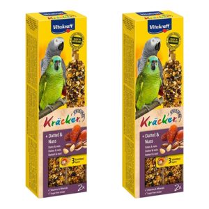 Vitakraft papegaaienkracker fruit en noot 2-in-1 – multipack 2 x 2 stuks - Afbeelding 1