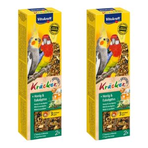 Vitakraft valkparkietenkracker honing 2-in-1 – multipack 2 x 2 stuks - Afbeelding 1