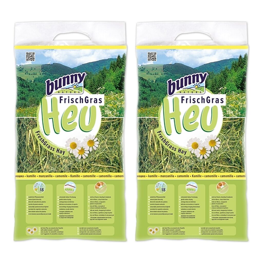 Bunny Nature vers gras hooi met kamille 500 g – multipack 2 stuks