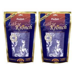 Kronch zalmsnacks pockets hond 175 g (76% zalm) – multipack 2 stuks - Afbeelding 1