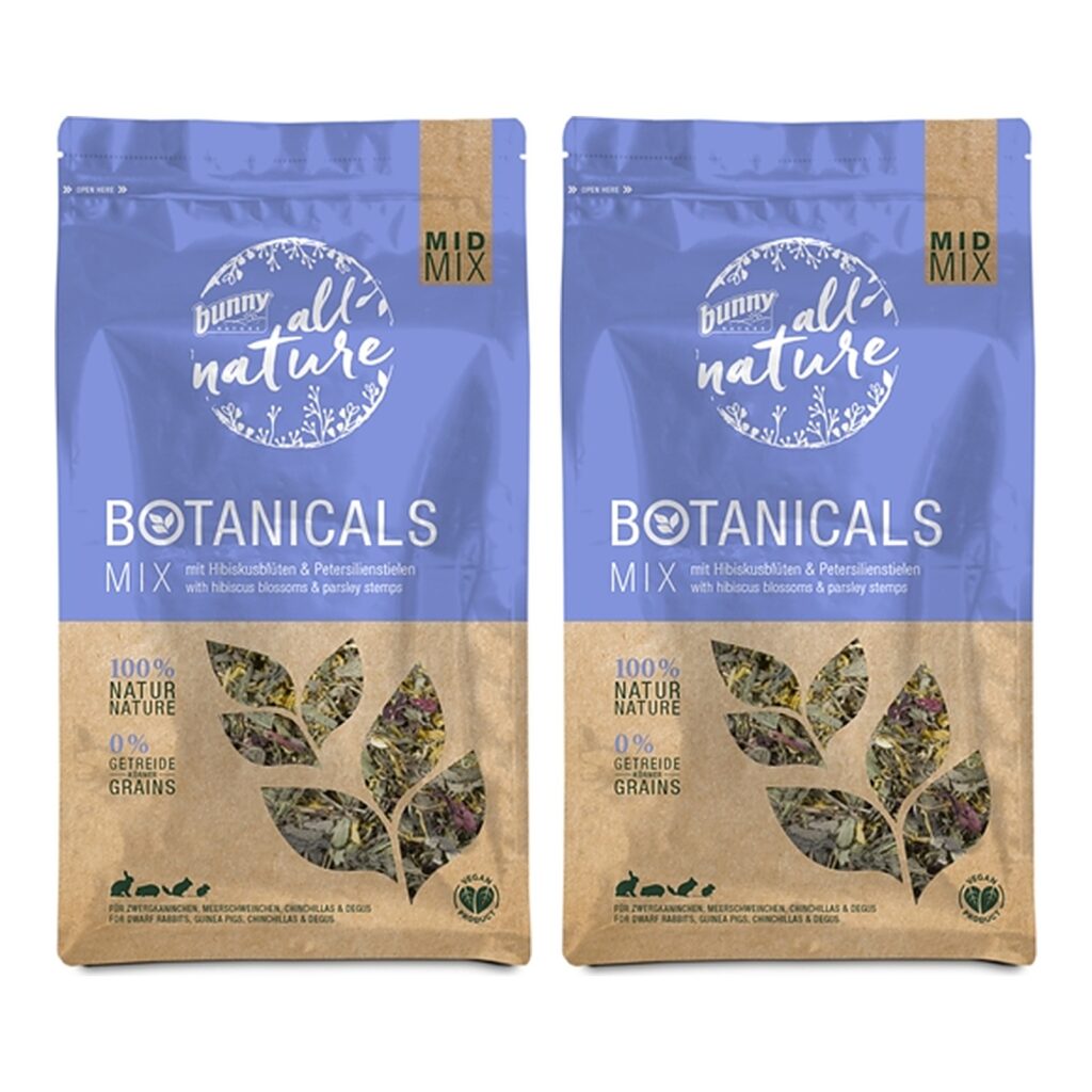 Bunny Nature Botanicals Midi Mix hibiscusbloesem 150 g – multipack 2 stuks