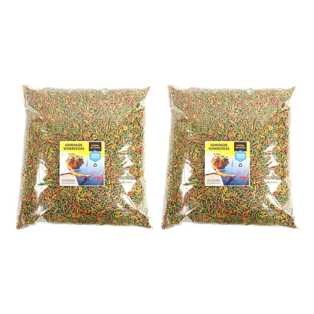 Utopia vijvervoer gemengde vijversticks 1200 g – multipack 2 stuks
