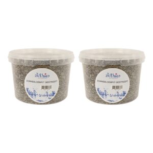 De Vries zonnebloempitten gestreept 1,3 kg – vogelvoer, multipack 2 stuks - Afbeelding 1