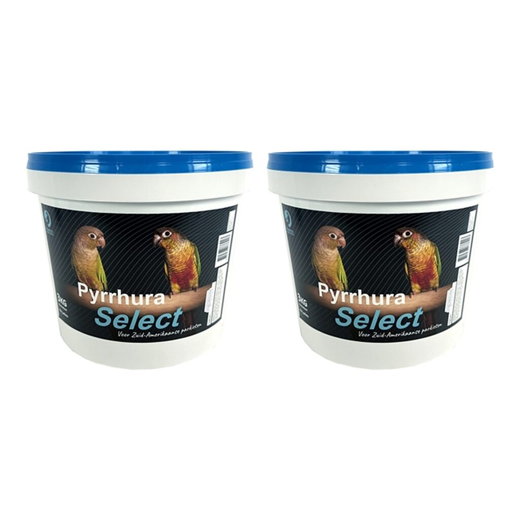 Hareco Pyrrhura Select vogelvoer met pellets 3 kg – 2 stuks (multipack)