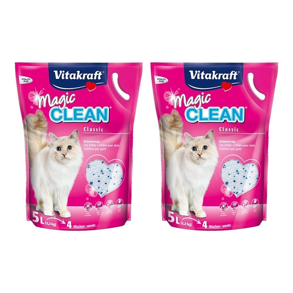 Vitakraft Magic Clean kattenbakvulling 5 l – multipack 2 stuks