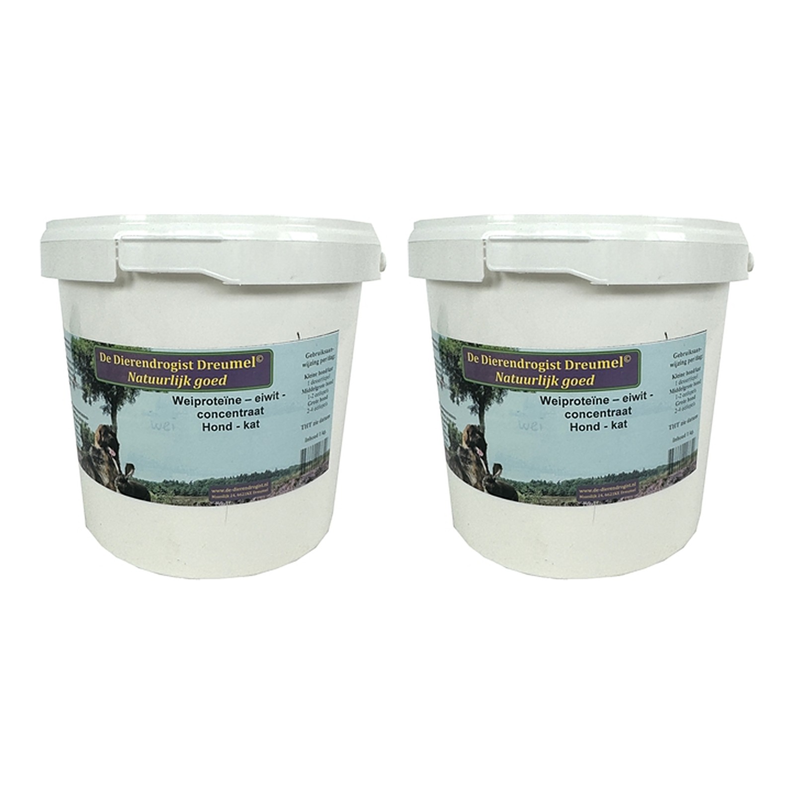 Dierendrogist Eiwitpoeder 1kg Hond Kat Revalidatie-Formule – 2 stuks (multipack) - Afbeelding 1