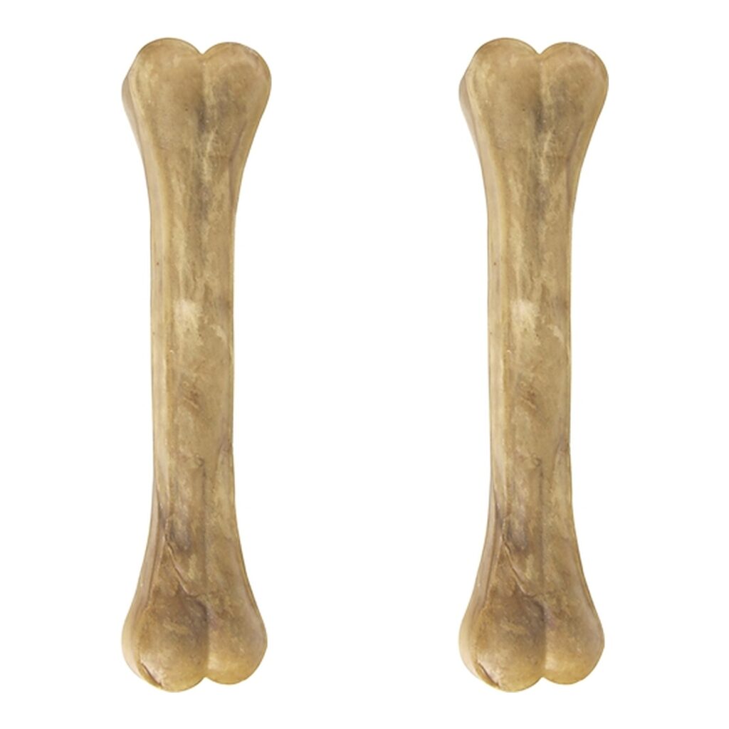 Petsnack geperst bot buffelhuid 6 inch (15-16 cm) – multipack 2 x 10 stuks