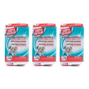 Simple Solution wegwerp hondenluier S 38-48 cm – multipack 3 x 12 stuks - Afbeelding 1