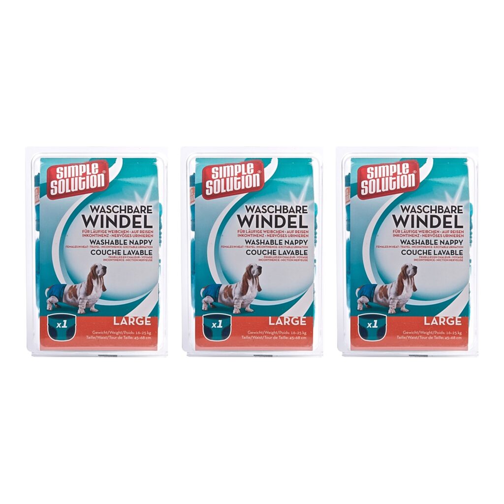 Simple Solution wasbare hondenluier Large 45-68 cm – multipack 3 stuks