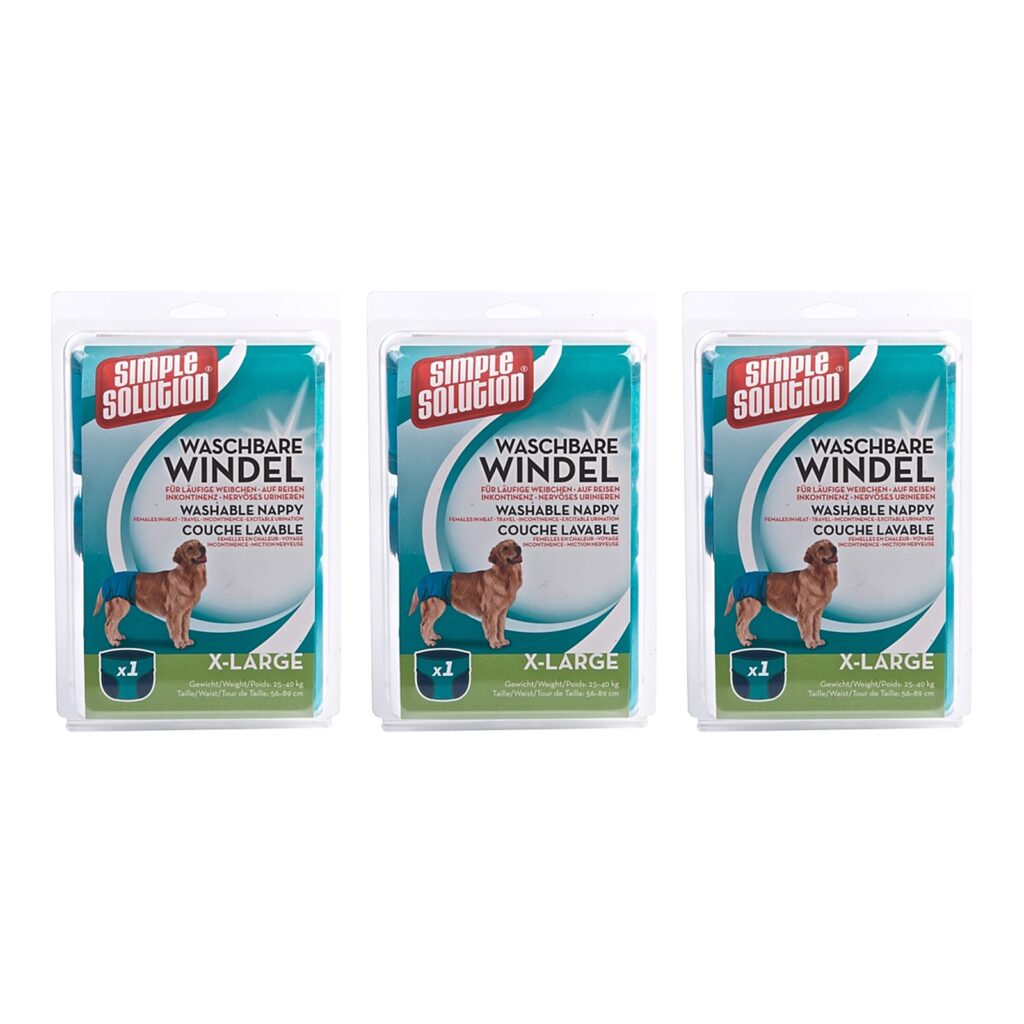 Simple Solution wasbare hondenluier XL 56-89 cm – multipack 3 stuks