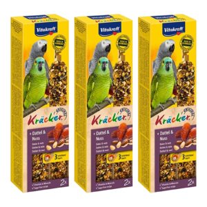 Vitakraft papegaaienkracker fruit en noot 2-in-1 – multipack 3 x 2 stuks - Afbeelding 1
