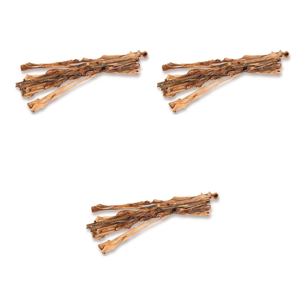 Petsnack kauwstaaf runderkophuid 65 cm – multipack 3 stuks