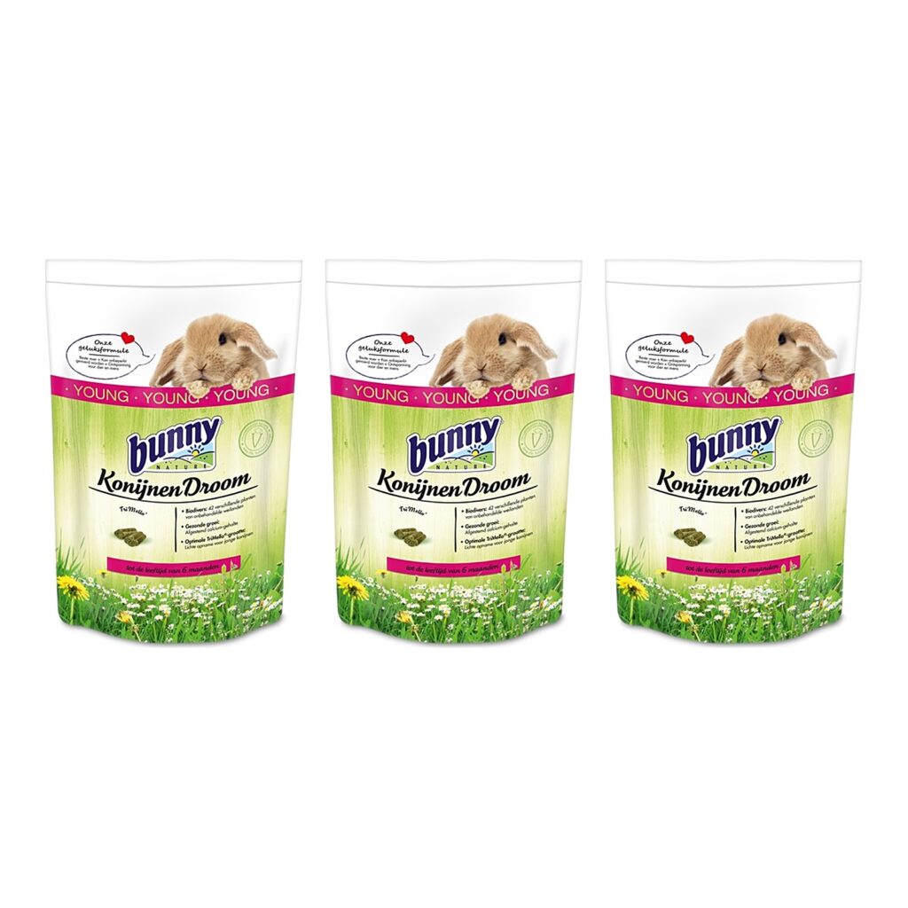 Bunny Nature Konijnendroom Young konijnenvoer 1,5 kg – 3 stuks (multipack)