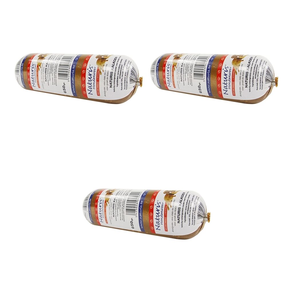 Naturis houdbaar hondenvoer kalkoen 650 g – multipack 3 stuks