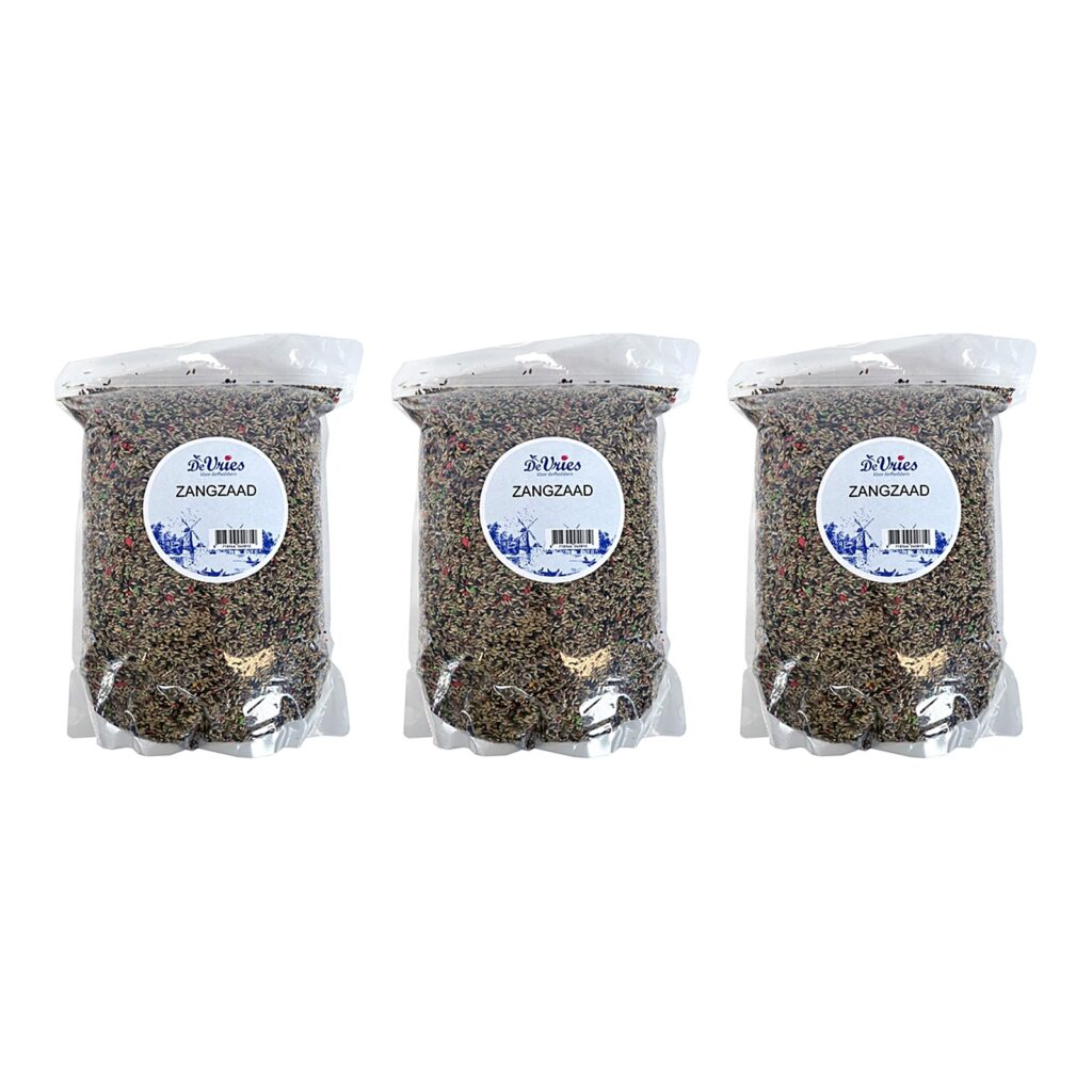 De Vries Zangzaad 2.5 Kg Kanaries 3 L – 3 stuks (multipack)