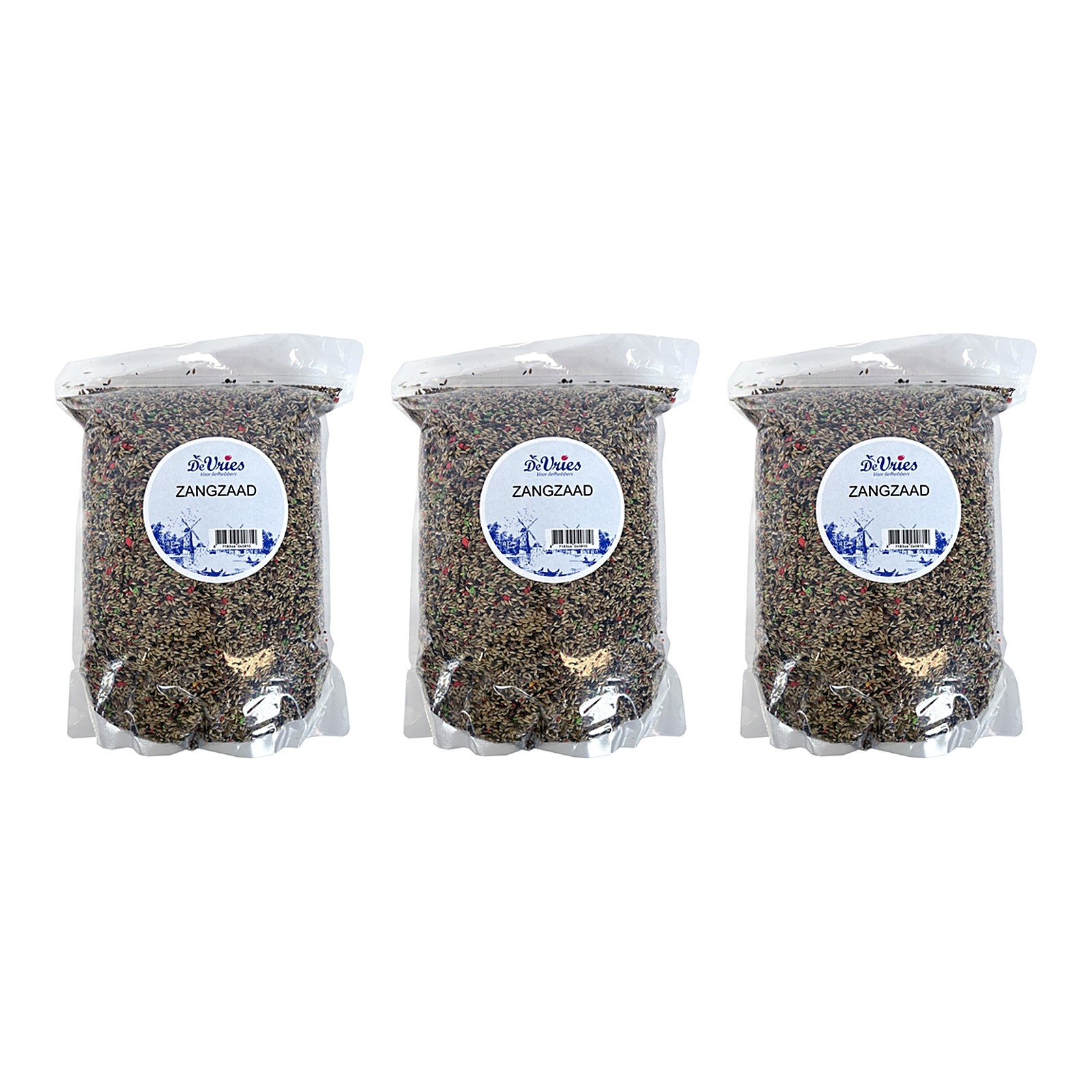 De Vries Zangzaad 2.5 Kg Kanaries 3 L – 3 stuks (multipack) - Afbeelding 1