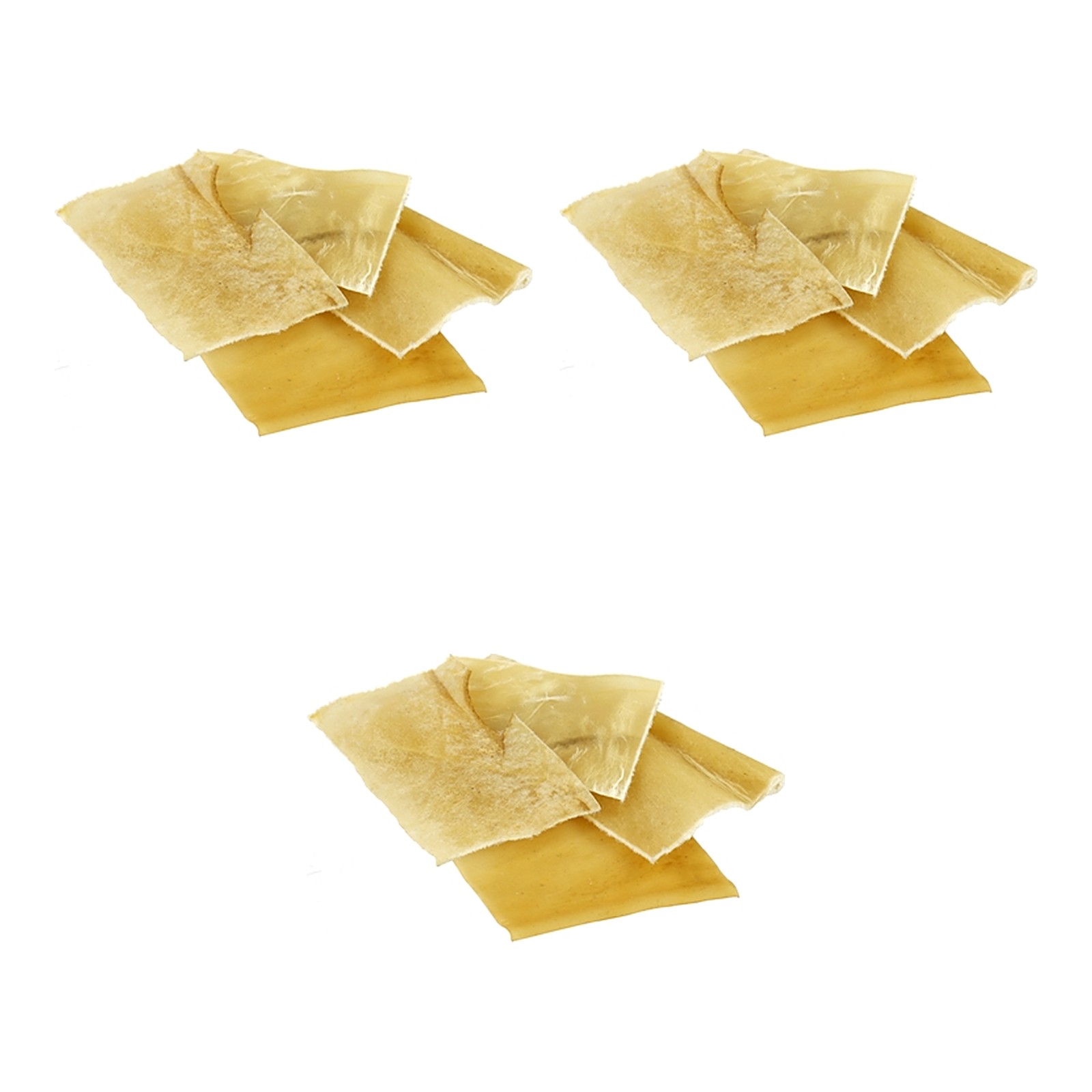Petsnack naturel chips runderhuid hond 1000 g – multipack 3 stuks - Afbeelding 1
