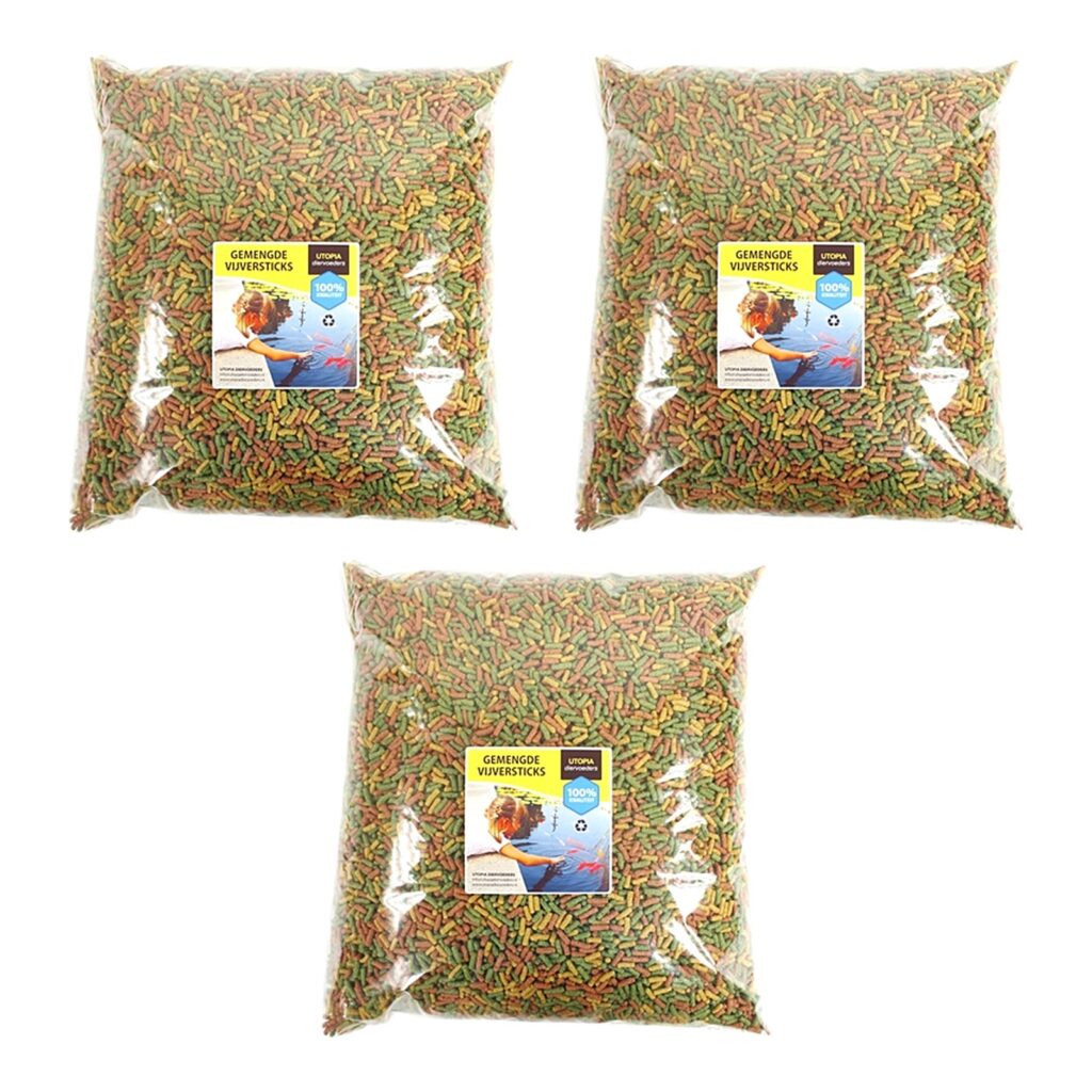 Utopia vijvervoer gemengde vijversticks 1200 g – multipack 3 stuks