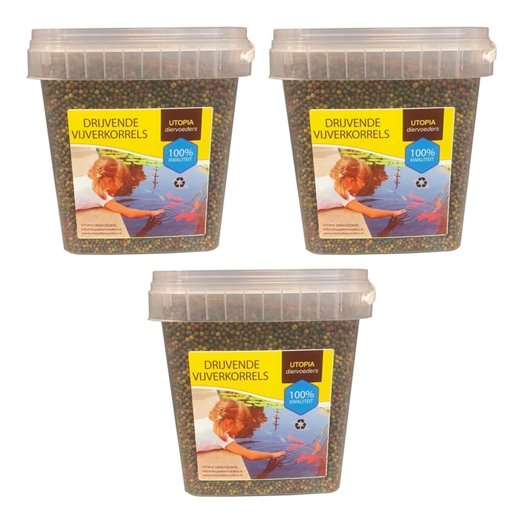 Utopia vijverkorrel drijvend 3 mm 1 kg – multipack 3 stuks