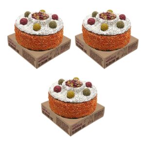 Rosewood verjaardagstaart konijn 13 x 13 x 10 cm – multipack 3 stuks - Afbeelding 1