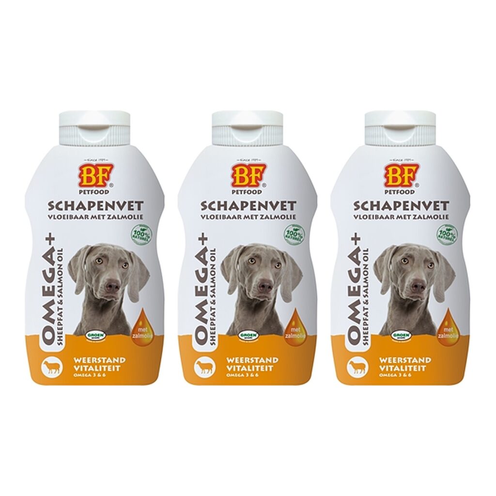 BF Petfood vloeibaar schapenvet met zalmolie 250 ml – multipack 3 stuks