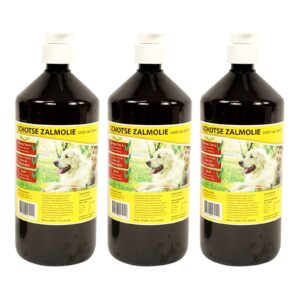 Utopia zalmolie hond naturel 1 l met pompje – multipack 3 stuks - Afbeelding 1