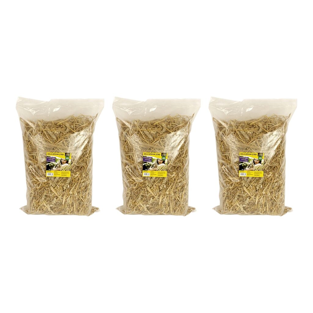 Utopia Delicatesse stro 1 kg met gerstaren – multipack 3 stuks