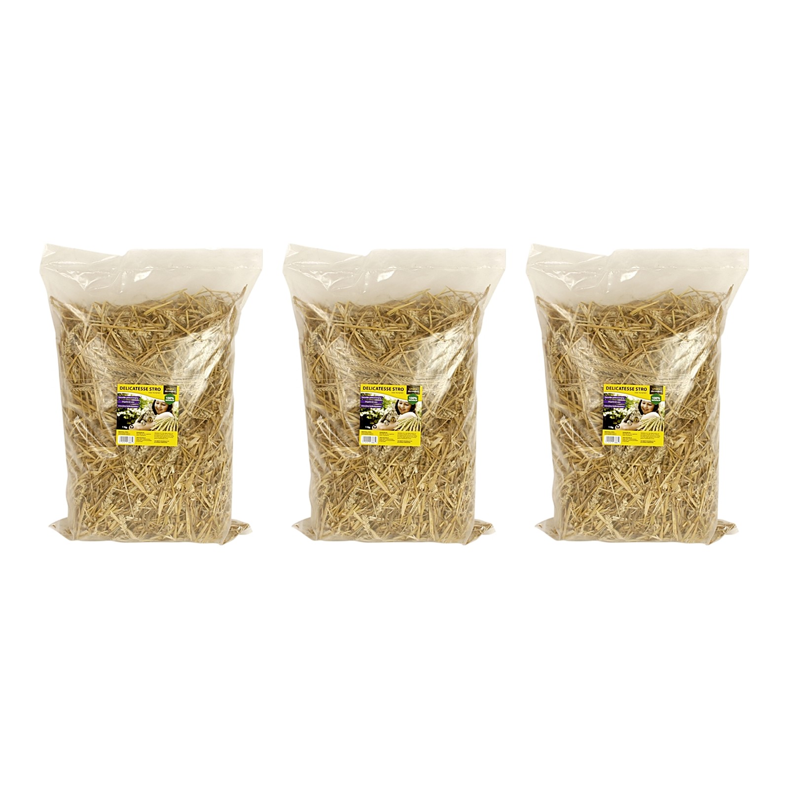 Utopia Delicatesse stro 1 kg met gerstaren – multipack 3 stuks - Afbeelding 1