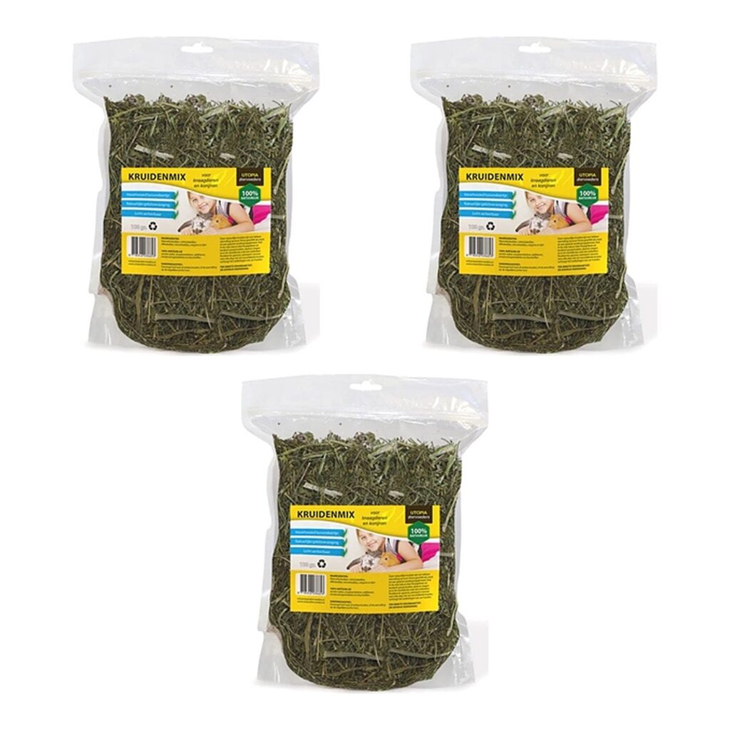 Utopia kruidenmix knaagdieren 100 g – peterselie, dille – multipack 3 stuks