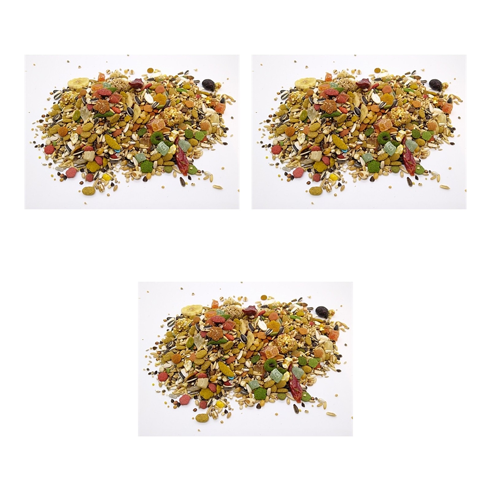 Hareco Amazone Select papegaaienvoer zonder pellets 3 kg – 3 stuks, vetarm (multipack) - Afbeelding 1