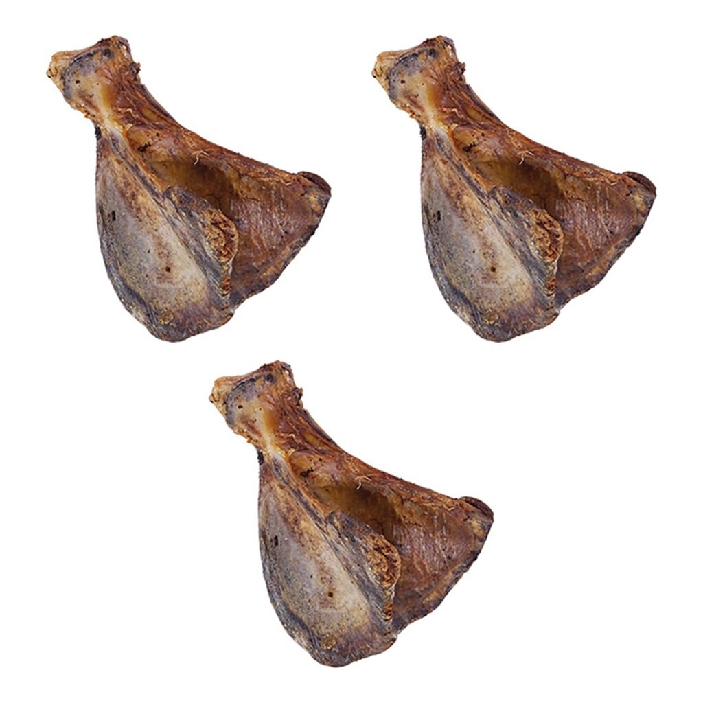 Petsnack varkensschouderblad kauwsnack – 3 stuks, 100% varken, 10 stuks (multipack)