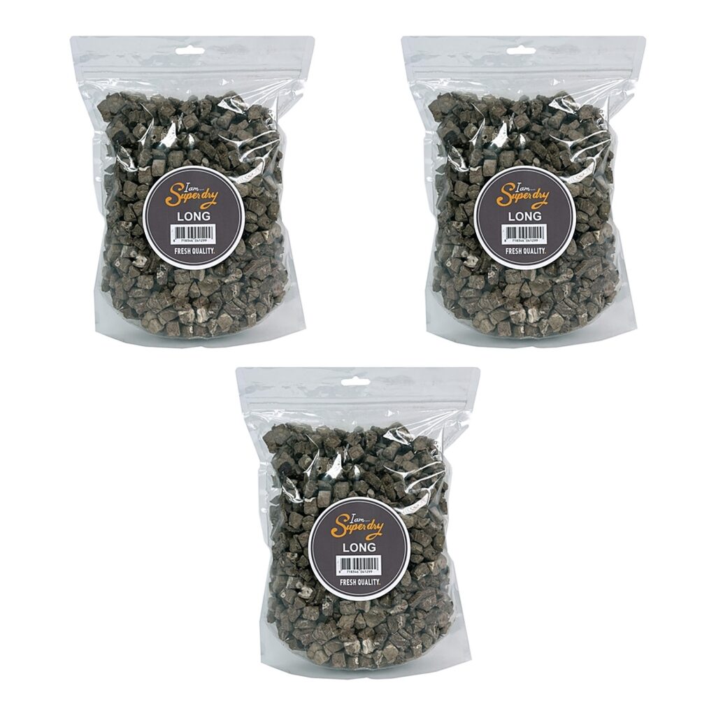 Petsnack runderlong gedroogd 250 g – 3 stuks, hondenbeloning (multipack)