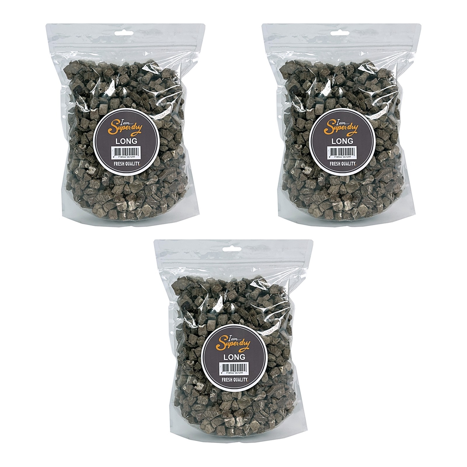Petsnack runderlong gedroogd 250 g – 3 stuks, hondenbeloning (multipack) - Afbeelding 1