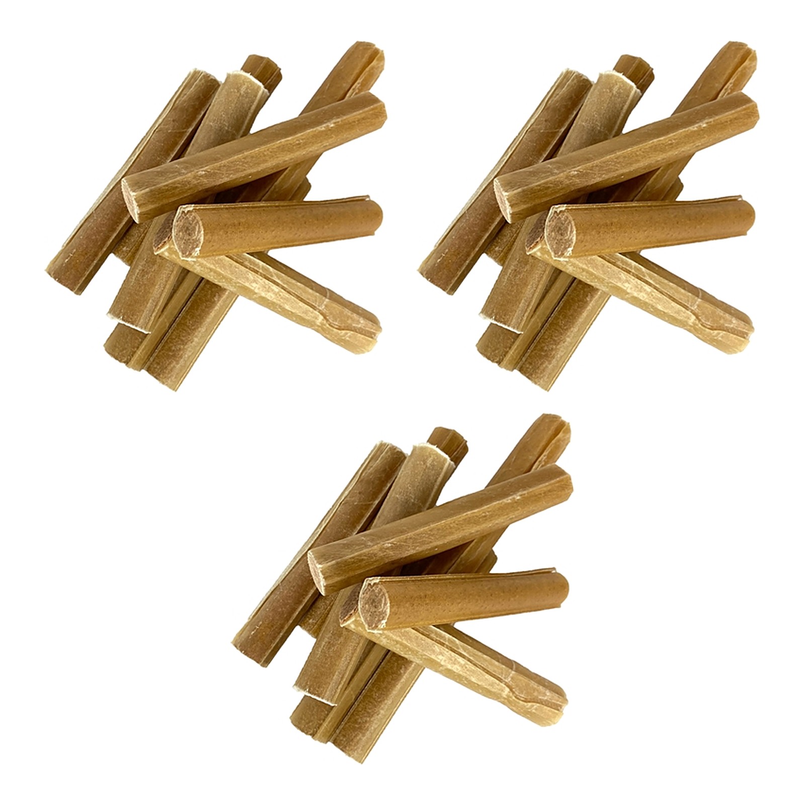 Petsnack Geperste Staaf Rund 5 Inch 25 Stuks – 3 stuks (multipack) - Afbeelding 1
