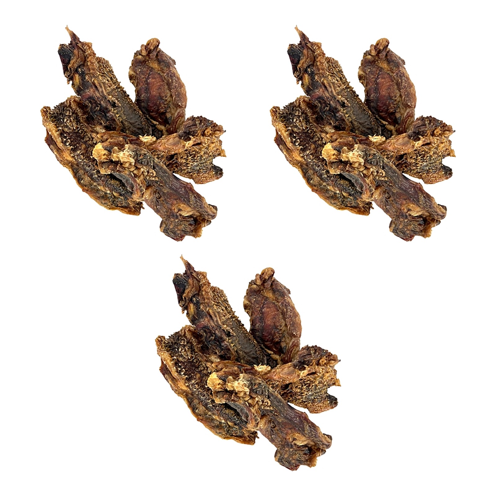 Petsnack buffel cheeks 500 g – 3 stuks, kauwsnack zonder conserveringsmiddelen (multipack) - Afbeelding 1