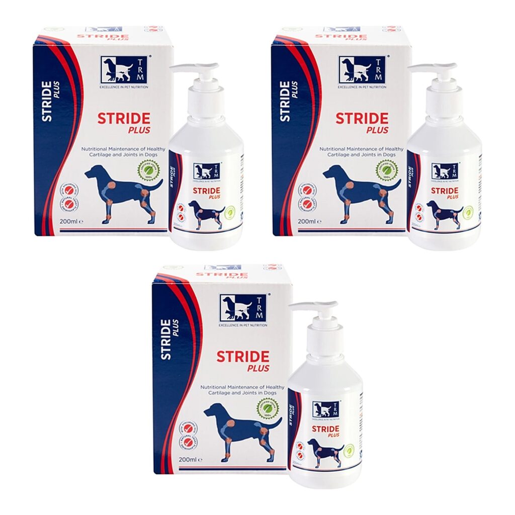TRM Stride Plus 200 ml – 3 stuks, kraakbeen en gewrichten bij honden (multipack)