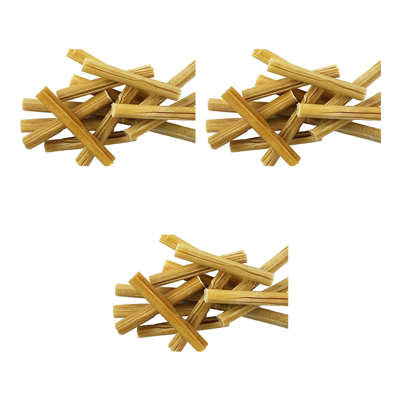 Petsnack geperste staaf buffelhuid 5 inch 12,5 cm – multipack 3 x 25 stuks - Afbeelding 1