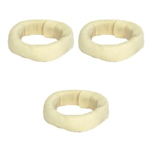 Petsnack kauwsnack ring wit 220 g buffelhuid – multipack 3 x 2 stuks - Afbeelding 1