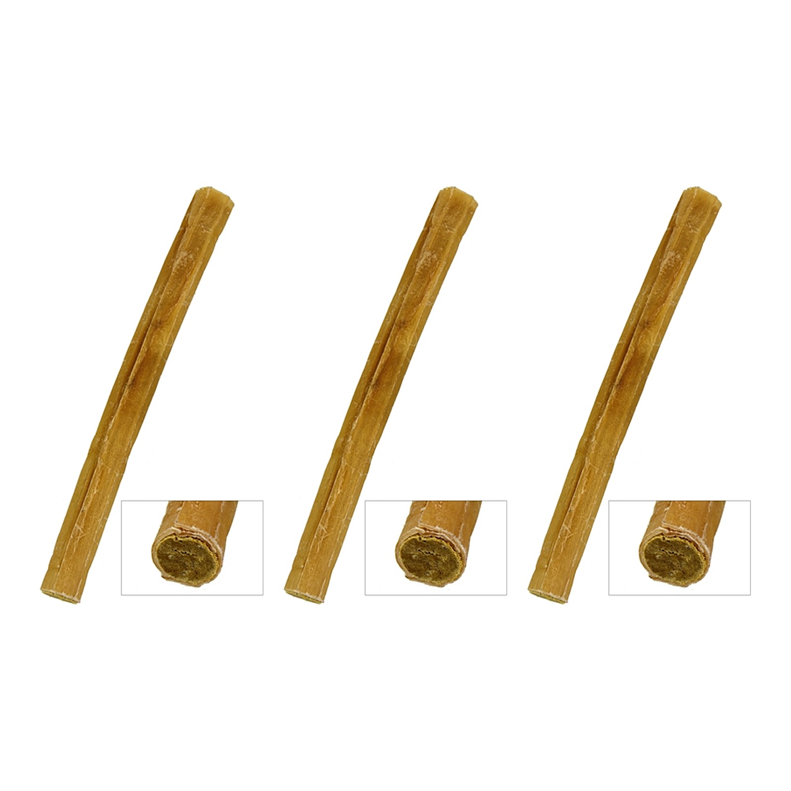Petsnack geperste staaf met kip 10 inch – 3 stuks, buffelhuid, 10 stuks (multipack) - Afbeelding 1