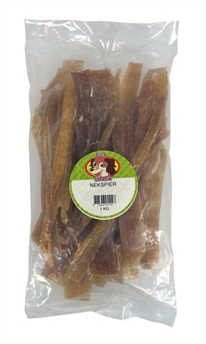 Petsnack nekspier 30 cm 1 kg – circa 16 stuks, kauwsnack hond