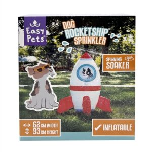 Easypets Summer Rocketship sprinkler voor honden 60 x 55 x 93 cm - Afbeelding 1