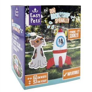 Easypets Summer Rocketship sprinkler voor honden 60 x 55 x 93 cm - Afbeelding 4