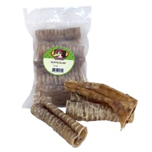Petsnack buffelslurf 12 cm 250-300 g – kauwsnack voor honden - Afbeelding 1
