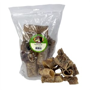 Petsnack buffelslurf 5 cm 250 g – kleine kauwsnack voor honden - Afbeelding 1