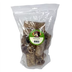 Petsnack buffelslurf 5 cm 250 g – kleine kauwsnack voor honden - Afbeelding 4