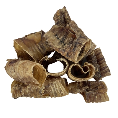 Petsnack buffelslurf 5 cm 250 g – kleine kauwsnack voor honden